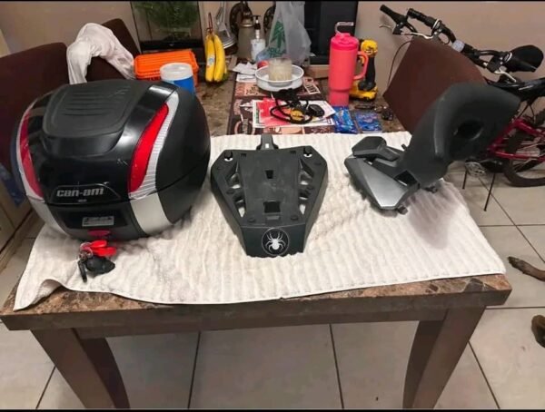 CanAm Spyder Backrest With Givi Storage