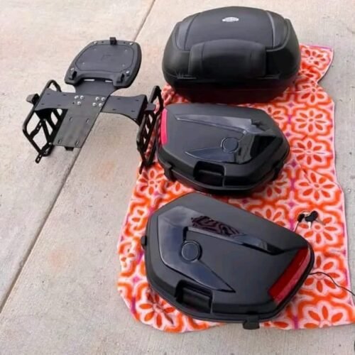 Complete Set Of Saddlebags With All Mounting Hardware